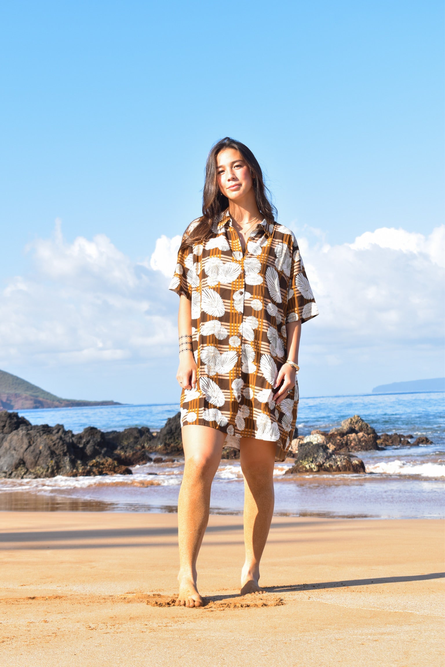 aloha shirt dress Wahine ‘Opihi Shirt Dress