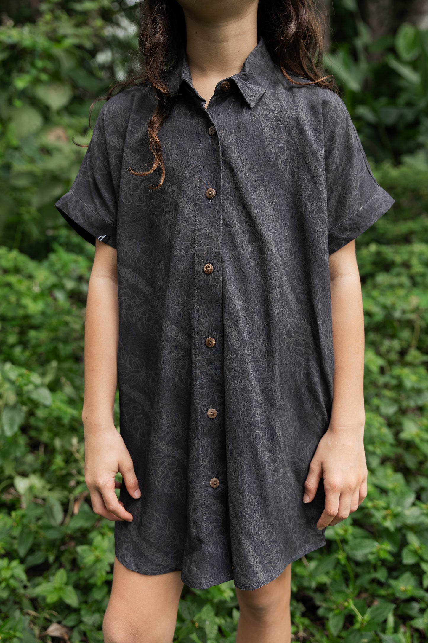 Kaikamahine Lei Shirt Dress