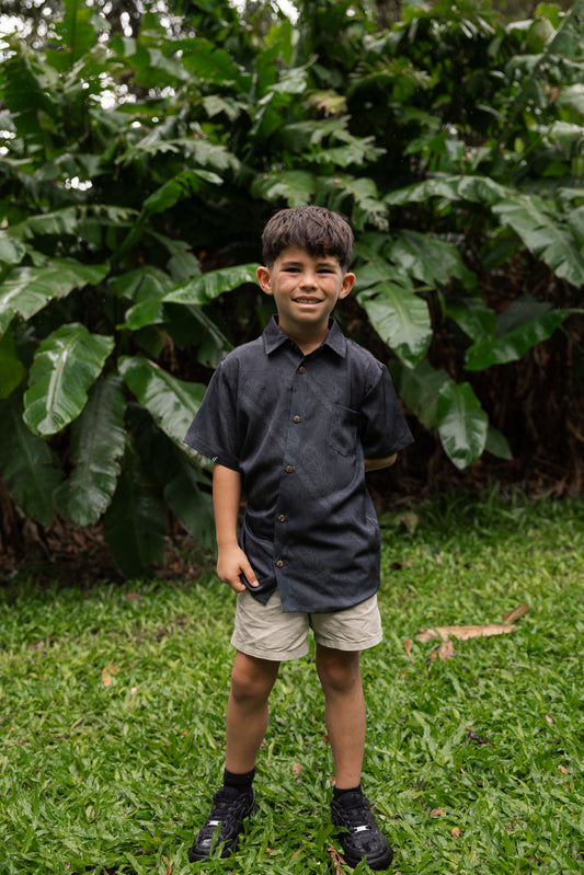 Keiki Kāne Lei Aloha Shirt