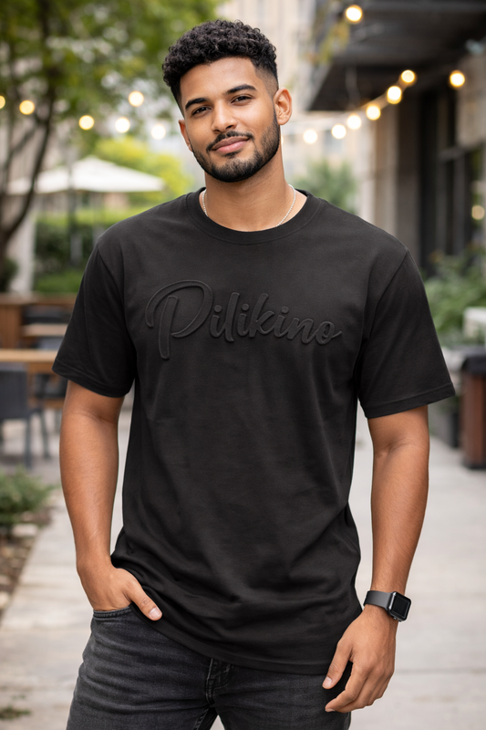 Pilikino Logo Embossed T-Shirt