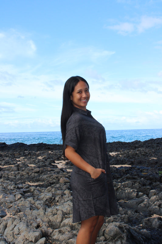 Wahine Lei Shirt Dress